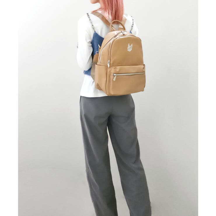 レザー2WAYバックパック/ベージュ[品番：SANW0000044]｜CRYSTAL