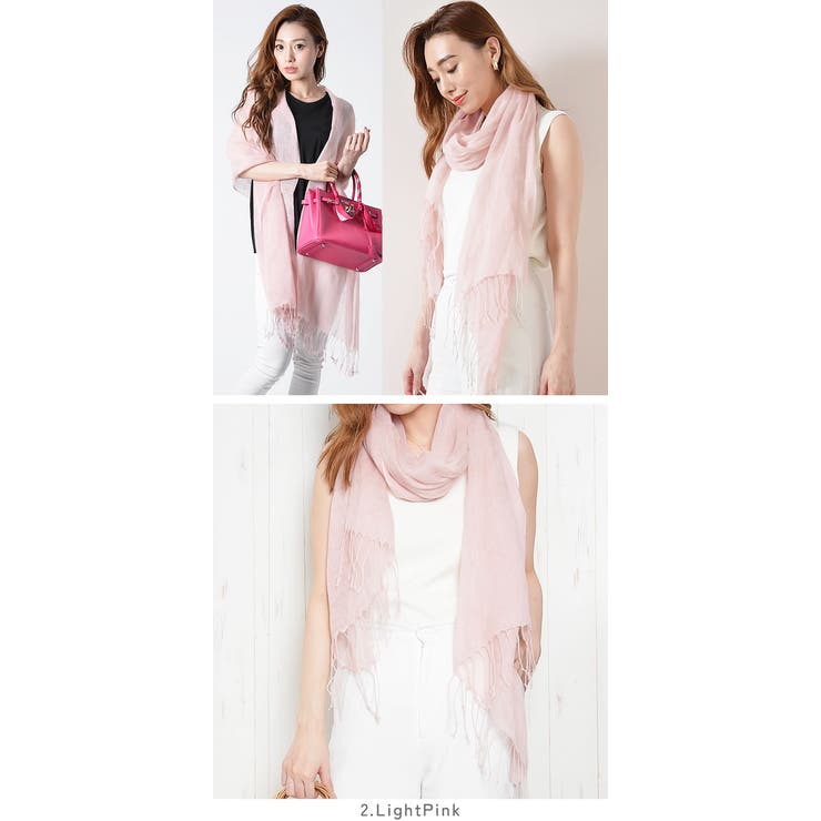 (リネン大判ストール)ストール レディース 大判ストール | curvy's  | 詳細画像7 