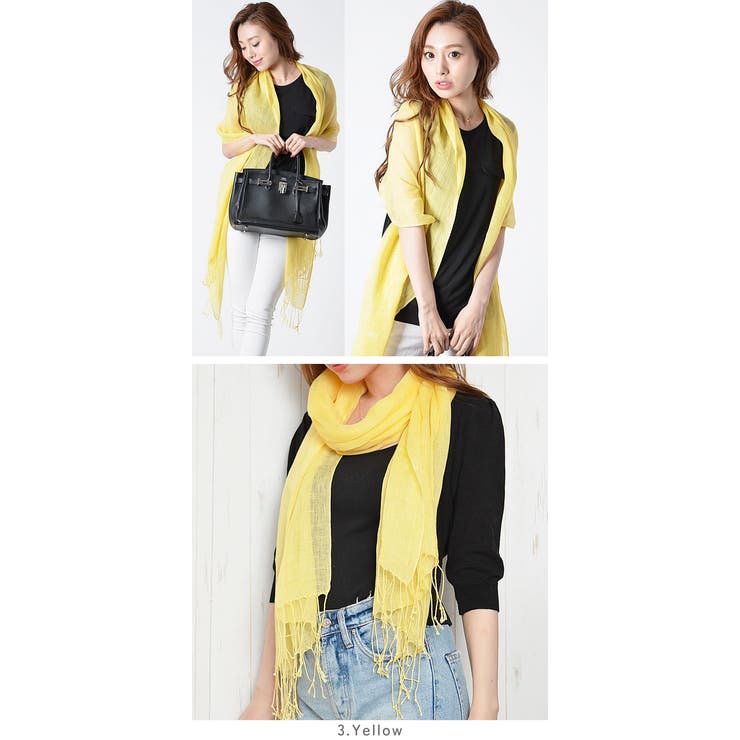 (リネン大判ストール)ストール レディース 大判ストール | curvy's  | 詳細画像8 