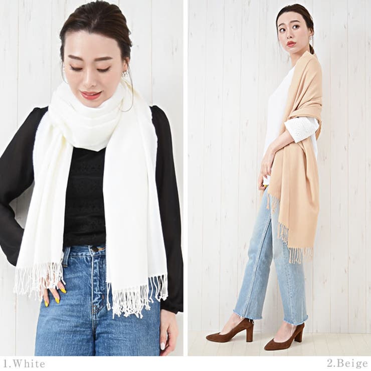 (パシュミナタッチ大判ストール)ストール 大判ストール 大判 | curvy's  | 詳細画像9 
