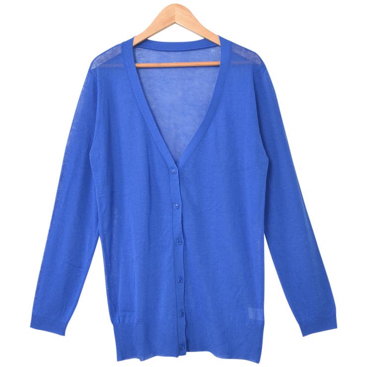 14.ブルー | カーディガン レディース ロング | curvy's 