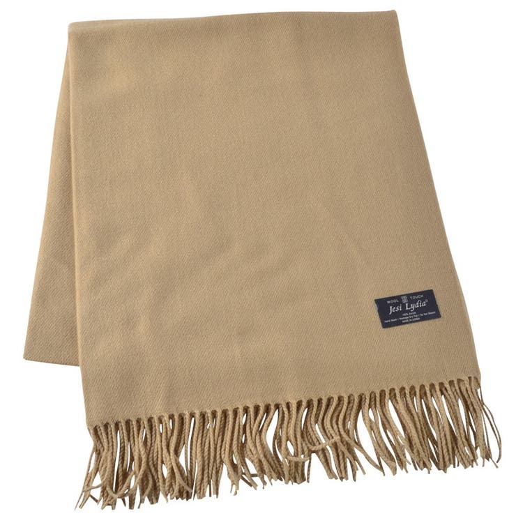 01.[BT]★ベージュ | (BIGボタン付き大判ストール) ストール レディース | curvy's 