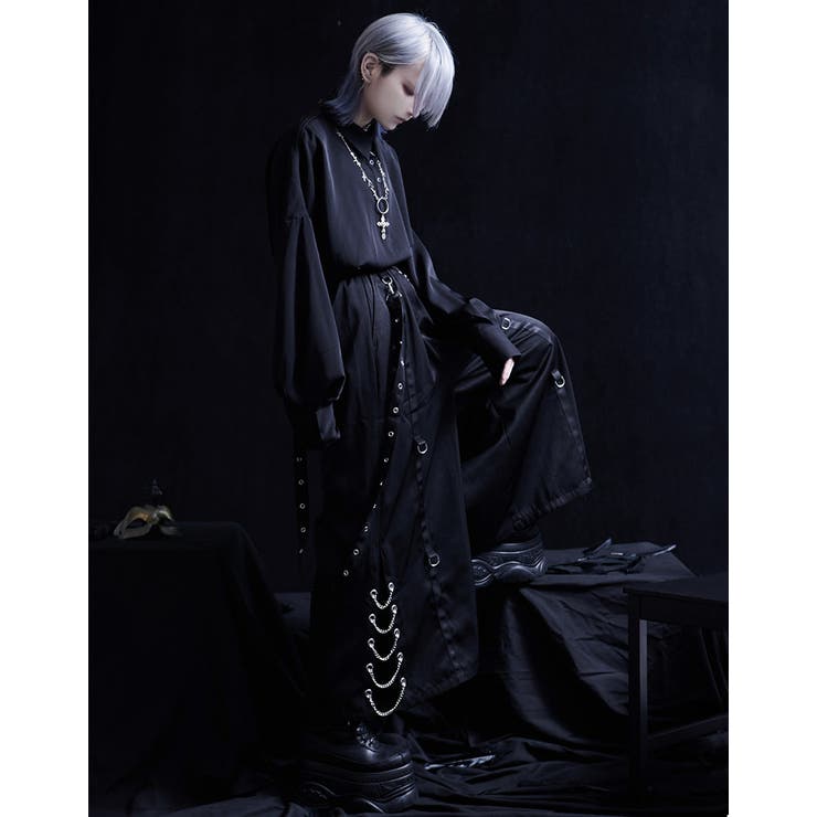 ililil ラスボスくんのパンツはいいパンツ 地雷系 サブカル系 レフレム ilililラスボスくんのパンツはいいパンツ 全1色 ボンテージパンツ[品番