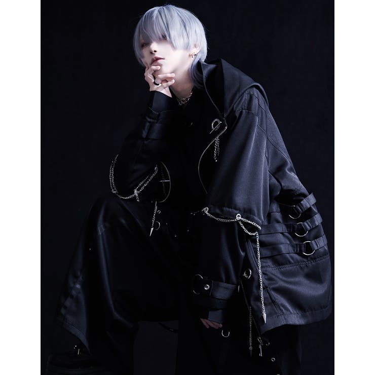 ililil自称ラスボスくんジップパーカー 全1色 パーカー[品番