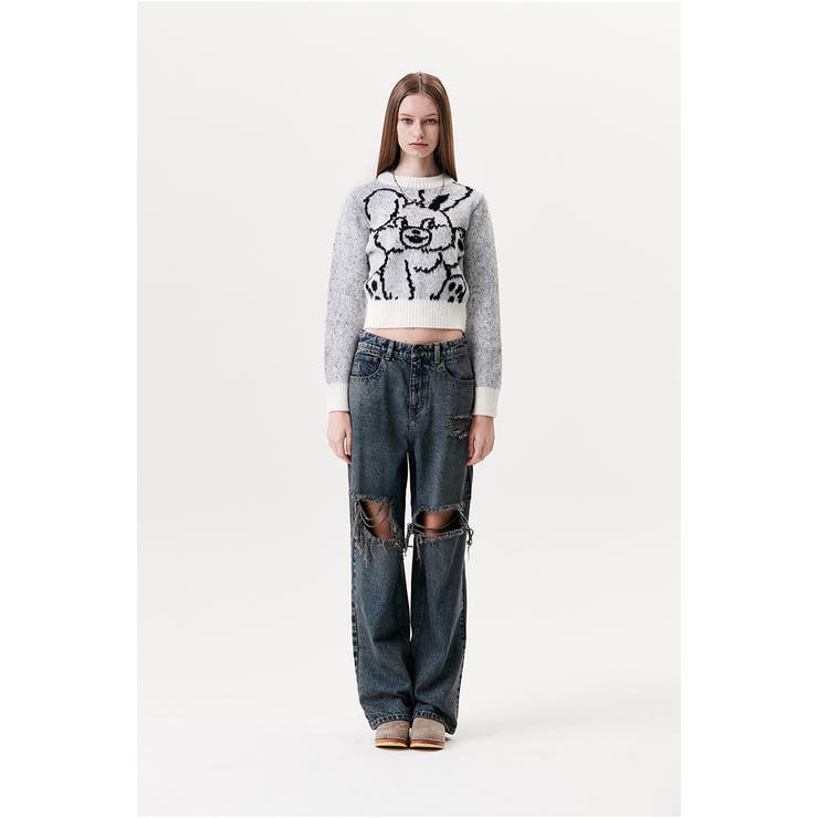 KIRSH WITTY BUNNY CROP KNIT KA/全2色[品番：PBIW0000896]｜KIRSH