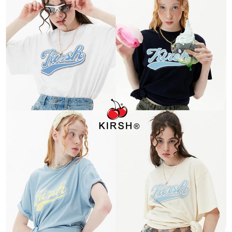 キルシー KIRSH ロゴTシャツ 白 - ポロシャツ