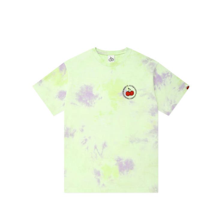 CIRCLELOGOT-SHIRTHS/ドゥードルチェリータイダイサークルロゴTシャツ/GRN(グリーン)/GRL