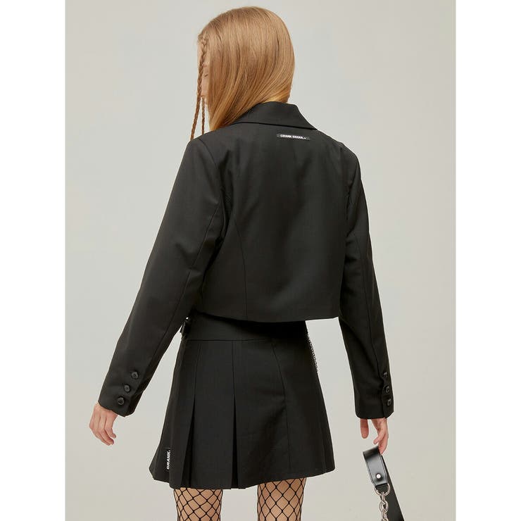 crank クランク スカート 無地 ひざ丈 プリーツ ミディアムスカート