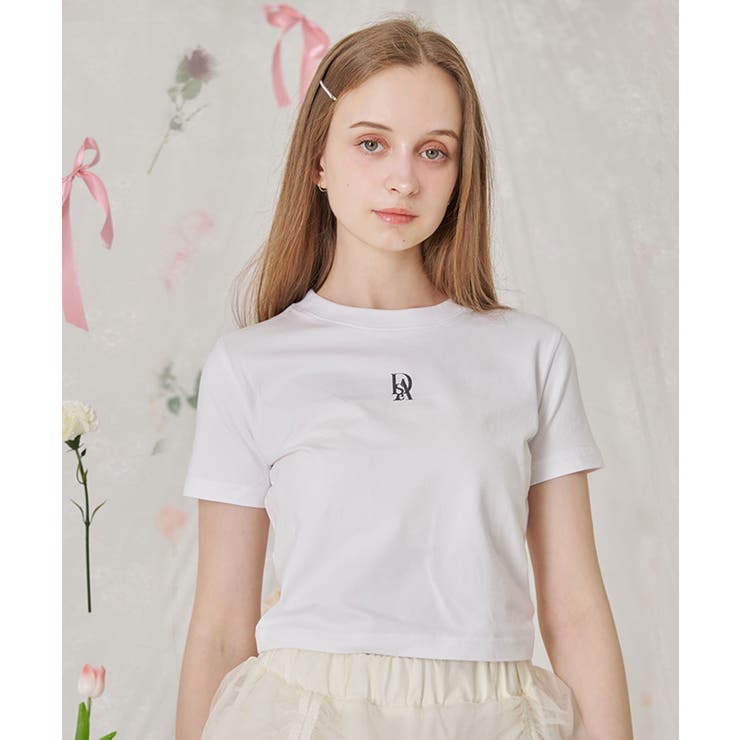 BLK(ブラック) | DAESE TOKYO クロップド刺繍TEE | DAESE TOKYO