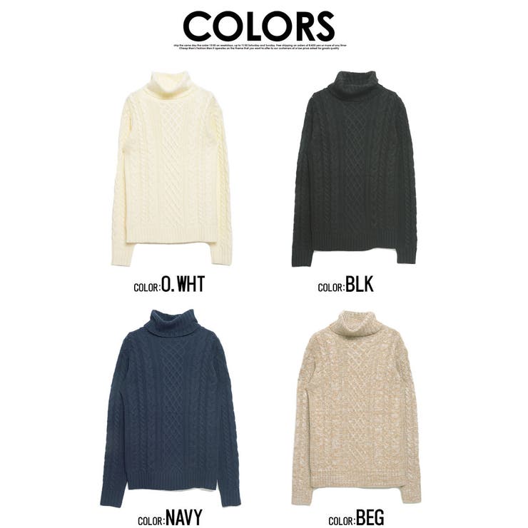 ケーブル編みタートルネック長袖ニット 韓国 韓国ブランド | DAESE TOKYO | 詳細画像12 