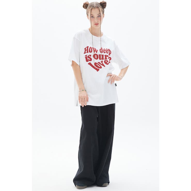 ★TWICE着用BRAND★LUV IS TRUE★PY OVERFIT LUV TEE ☆TWICE着用BRAND☆LUV IS TRUE☆PY 2PACK OVERFIT LUV TEE