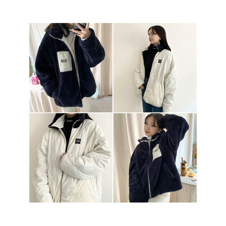muahmuah ムーアムーア リバーシブルフリースジャンパー[品番 