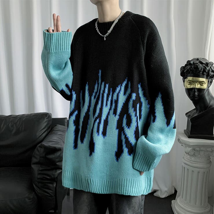 ファイヤーパターン ニット 全1色[品番：PBIW0001049]｜DAESE TOKYO