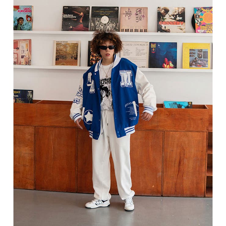 LAワッペンスタジアムジャンパー 全2色 スタジャン[品番：PBIW0001173