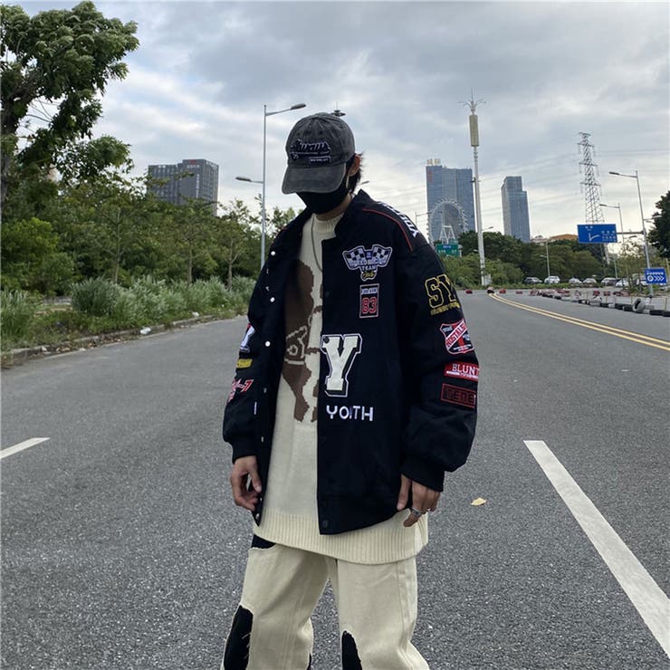 楽天市場】レーシングジャケット アウター ブルゾン ハイネック