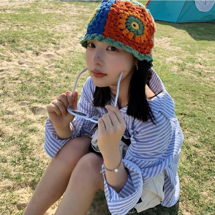 RL hand made crochet knit hat クロシェハット SOLARIS&CO. - Crochet