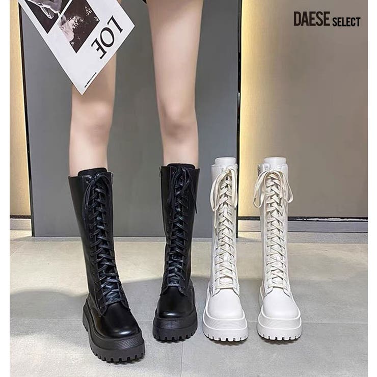 レースアップブーツ 全2色 韓国系[品番：PBIW0002368]｜DAESE TOKYO（デセトウキョウ）｜レディースファッション通販ショップリスト