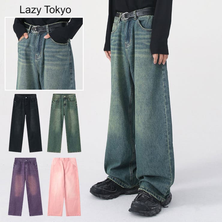 Lazy Tokyo ヴィンテージカラーデニムパンツ | DAESE TOKYO | 詳細画像1 