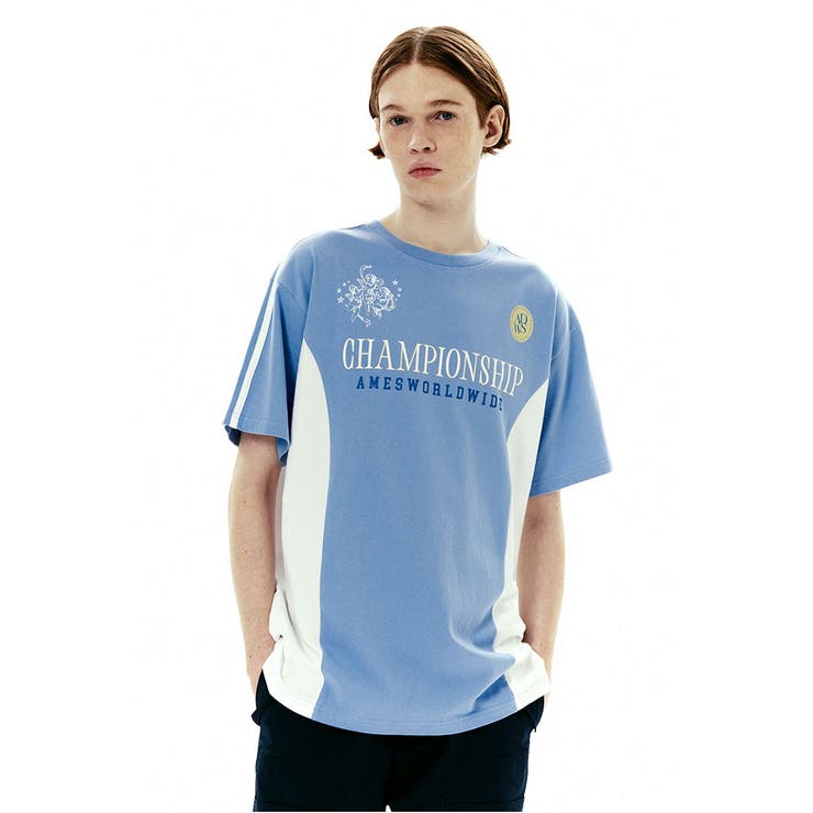 ★AMES-WORLDWIDE★FINAL MATCH LS TEE BLUE★正規品/直送料込 ☆AMES-WORLDWIDE☆FINAL MATCH LS TEE BLUE☆正規品/直送料込