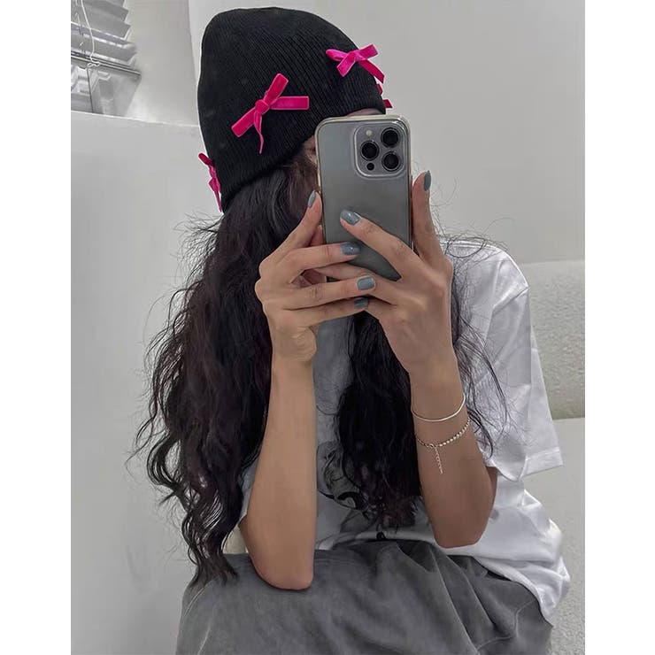 ベロアリボン ニットビーニー 全2色 | DAESE TOKYO | 詳細画像8 