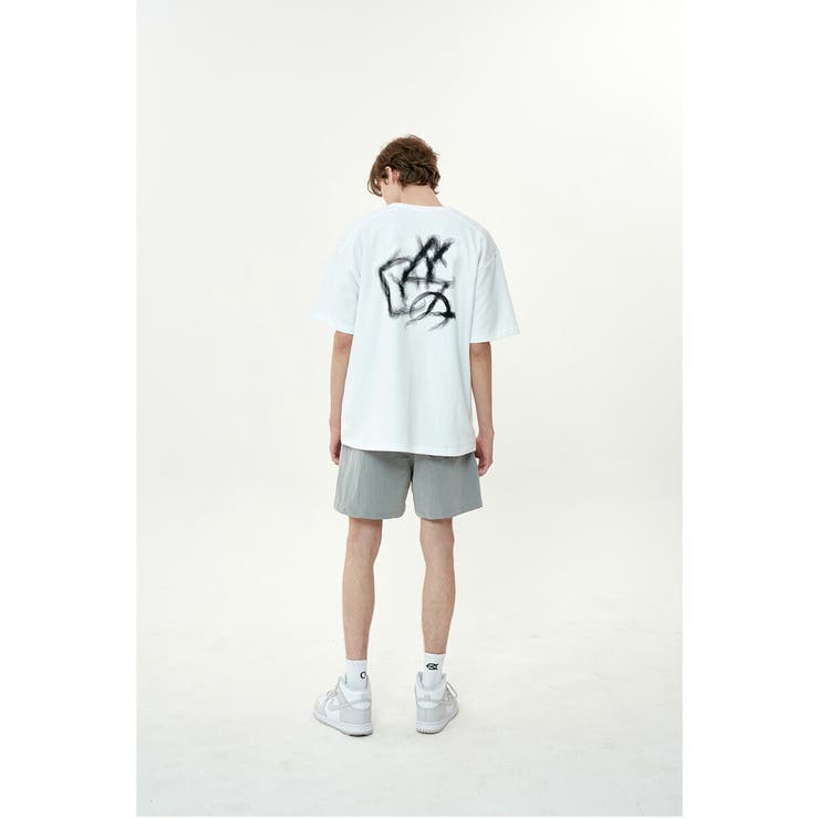 OY Tシャツ ホワイト OY オーワイ スモークトリプルロゴジップTシャツ[品番