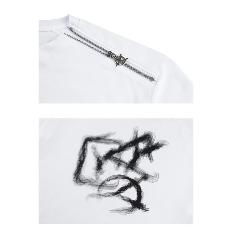 OY オーワイ スモークトリプルロゴジップTシャツ[品番