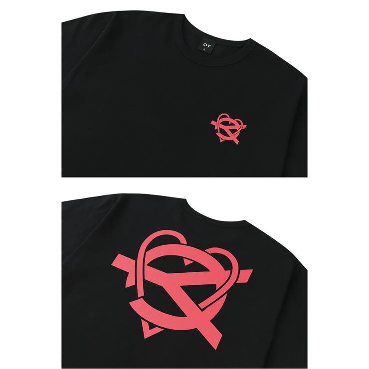 ★OY★EMBROIDERED HEART TEE - WHITE★正規品/韓国直送料込 OY (오와이) Ι OPENYARD