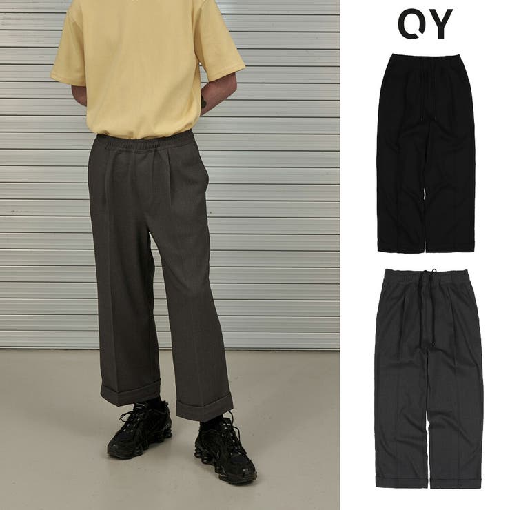 OY オーワイ ピンタッククロップワイドスラックス[品番：PBIW0000148