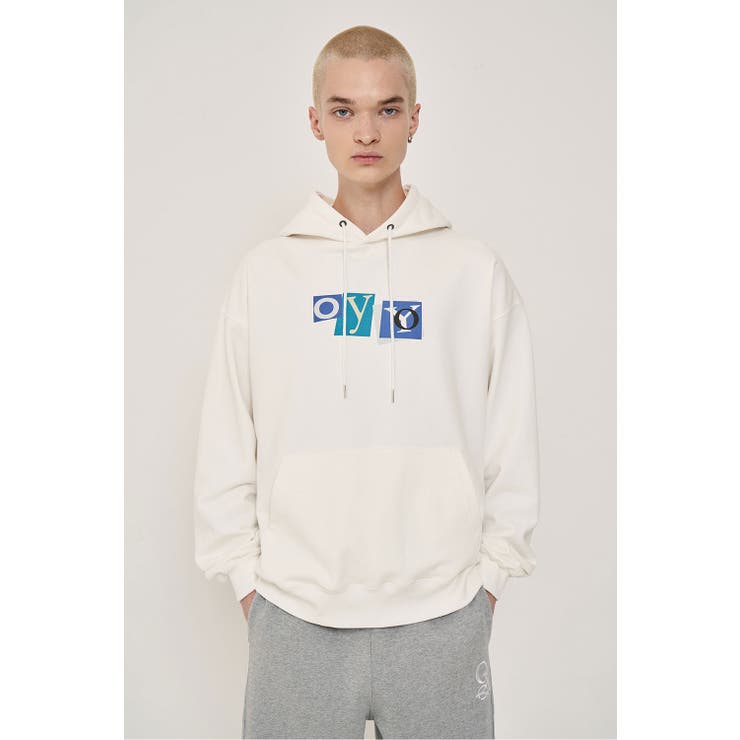 OY パーカー ホワイト OY（オーワイ）の「『OY/オーワイ』SKETCH LOGO HOODIE/スケッチ
