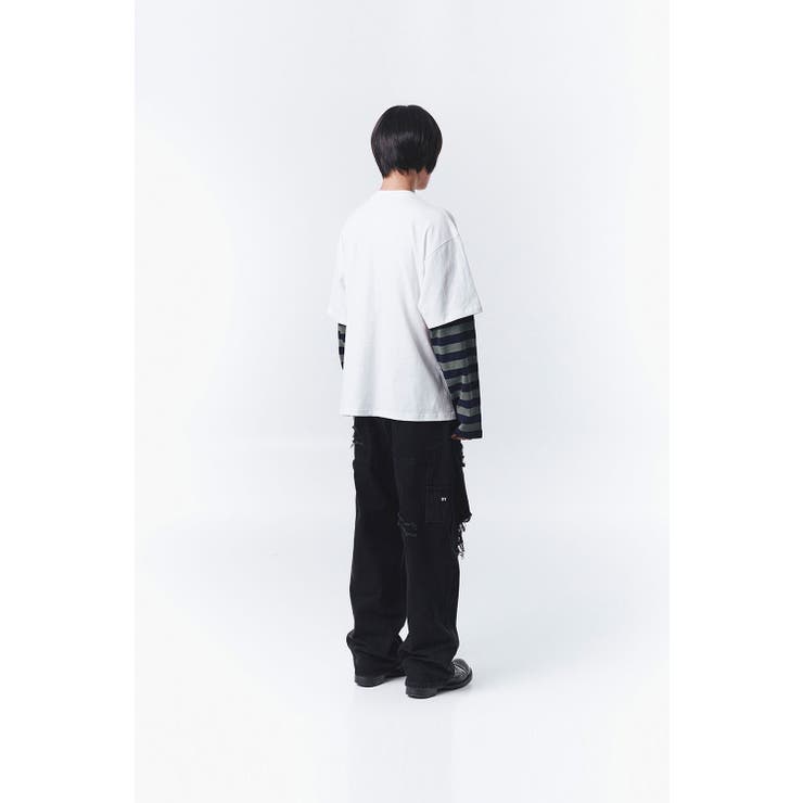 OY レイヤードボーダー ロンT[品番：PBIW0001894]｜DAESE TOKYO