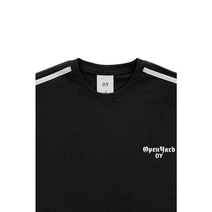 ★OY★ODOLLY TAPE TEE - BLACK★正規品/韓国直送料込/人気 OY/オーワイ』 ODOLLY TAPE TEE/オードリーテープティーシャツ