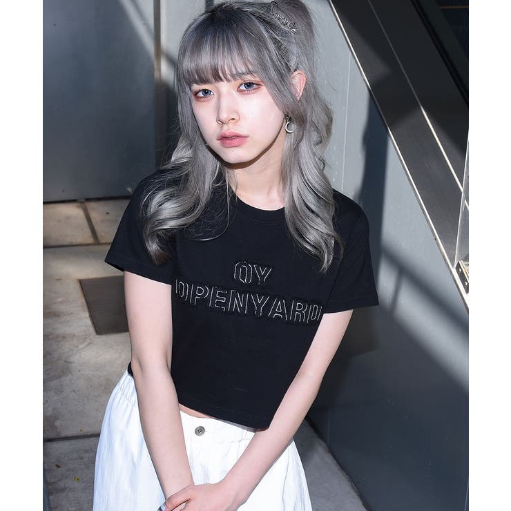 OY(オーワイ) クロップカットソー ブラック 韓国正規品 人気ブランド