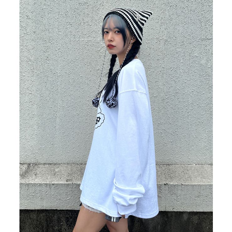 う*ゃ様 OY オードリー 長袖Tシャツ ホワイト OY（オーワイ）の「『OY/オーワイ』TWIN ODOLLY LONG SLEEVE