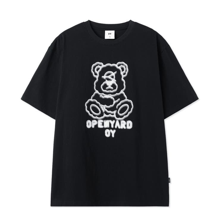 OYクマイラスト ブラック ロンT サイズ2 OYクマイラスト ブラック ロンT サイズ2