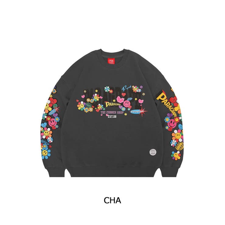 paragraph/パラグラフ』M05 PRG Basic Lettering Fleece MTM/フロント英字 バックブランドロゴ ロングスリーブ  スウェット トレーナー 韓国ブランドセレクト│A'GEM/9×.KOM【公式】｜韓国・ストリートブランド通販サイト エージェムナイン ドットケーオーエム