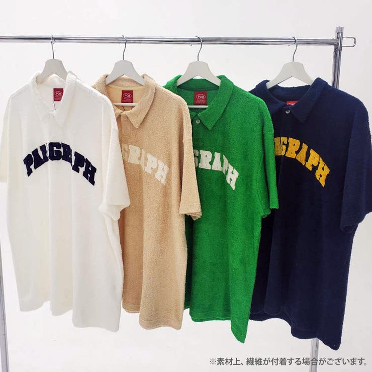 Paragraph パラグラフ 正規品 アーチロゴ ポロシャツ/全4色[品番 