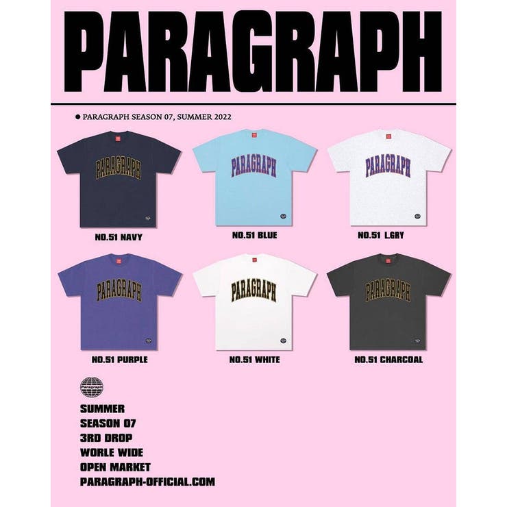 [PARAGRAPH]★25SS★韓国大人気★PEERLESS LOGO T SHIRT Paragraph(パラグラフ)のレディース Tシャツ・カットソー 人気