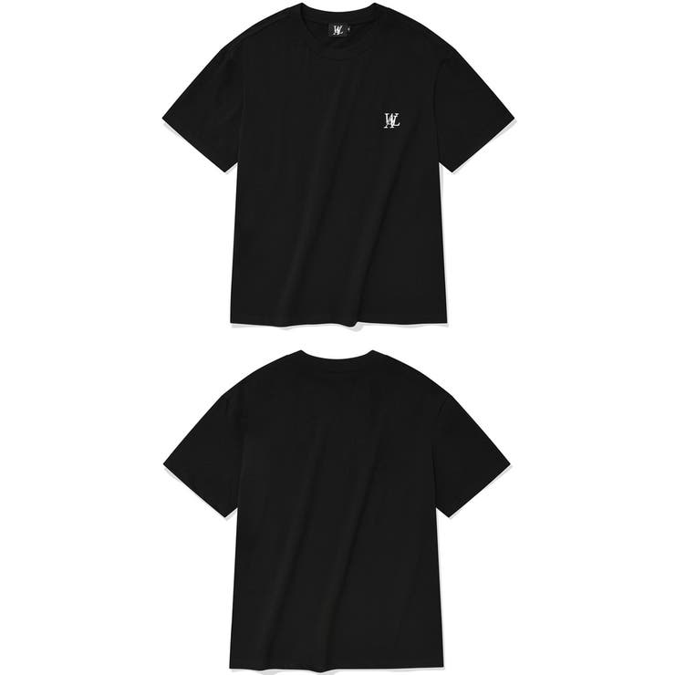 [WOOALONG]Ridge-Type セミルーズ Tシャツ★新作・25SS★男女★ WOOALONG Signature soft slim line t-shirt / ウアロン