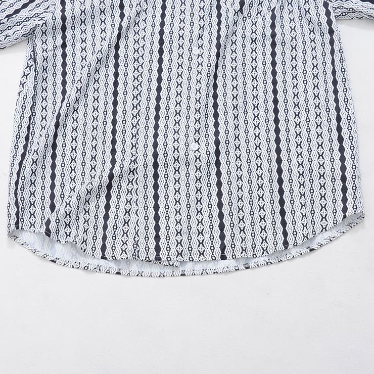 izBLACK総柄長袖シャツ 全1色 シャツ | ililil | 詳細画像10