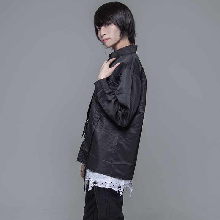 CV select【シーブイセレクト】ネクタイ付き垂らしベルトデザイン長袖シャツ… | ililil | 詳細画像3 