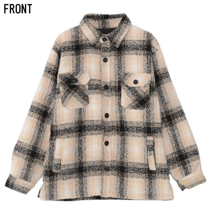 CV Selectチェック柄起毛CPOシャツジャケット 全2色ジャケット | ililil | 詳細画像1 