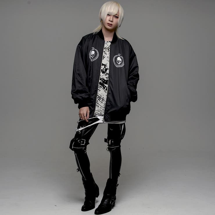 CIVARIZE【シヴァーライズ】総柄デザインクルーニット 全2色 ニット