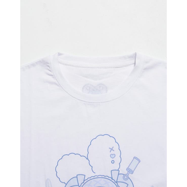 ilililばぶたんうさぎはくものうえTシャツ 全1色mineco ばぶたん[品番  