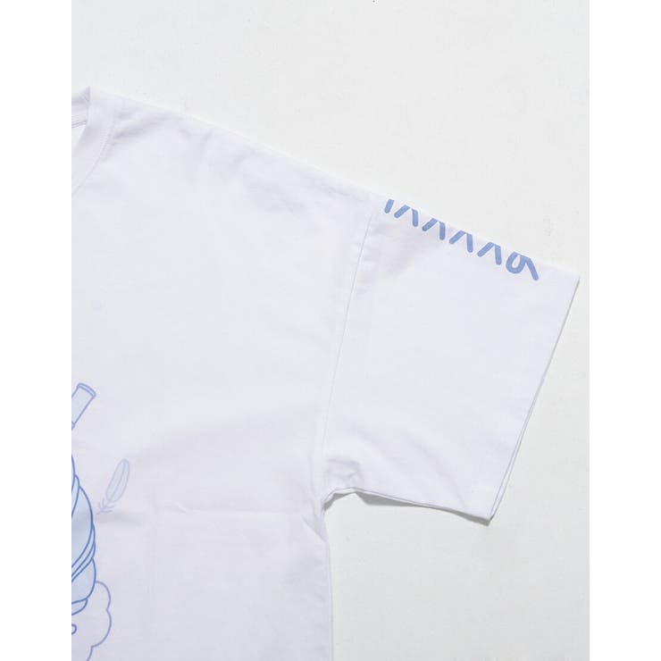 ilililばぶたんうさぎはくものうえTシャツ 全1色mineco ばぶたん[品番  