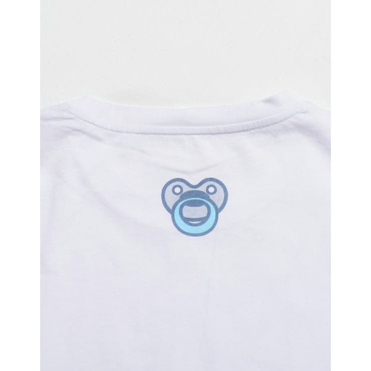 ilililばぶたんうさぎはくものうえTシャツ 全1色mineco ばぶたん[品番  