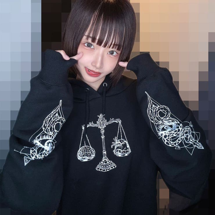 Galfy ブラック クロップドパーカー ガルフィー エンジェルパーカー Galfy ブラック クロップドパーカー ガルフィ エンジェルパーカー