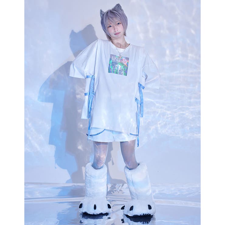 ililil × GALFY サイバーパンク コラボ Tシャツ イルイルイル ♥ ガルフィー イルイルイル サイバーパンク Tシャツ - メルカリ