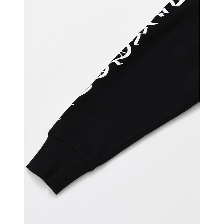 ilililSUPER NOVAラインストーンプルオーバーパーカー 全1色