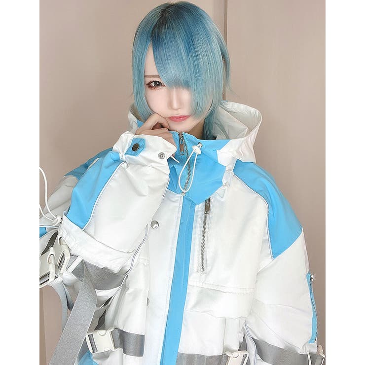 ilililサイバータクティカル中綿ナイロンジャケット 全2色