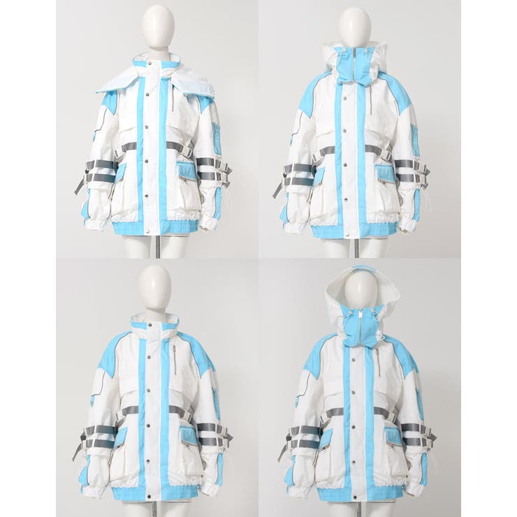 ilililサイバータクティカル中綿ナイロンジャケット 全2色 アウター